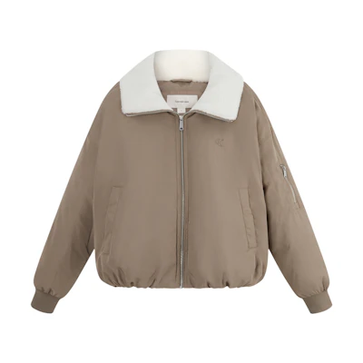 (Women) Calvin Klein Waterproof Vintage Sherpa-Collar Down Jacket. J224592
