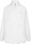 Buy (Women) CALVIN KLEIN White Hooded Jacket with Embroidered Logo and Drawstring Waist J218892-YAF