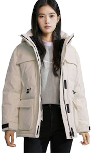 (W) 卡尔文克雷恩防风防水夹克奶白色冬季休闲外套 J222322-YBI Buy (W) 卡尔文克雷恩防风防水夹克奶白色冬季休闲外套 J222322-YBI