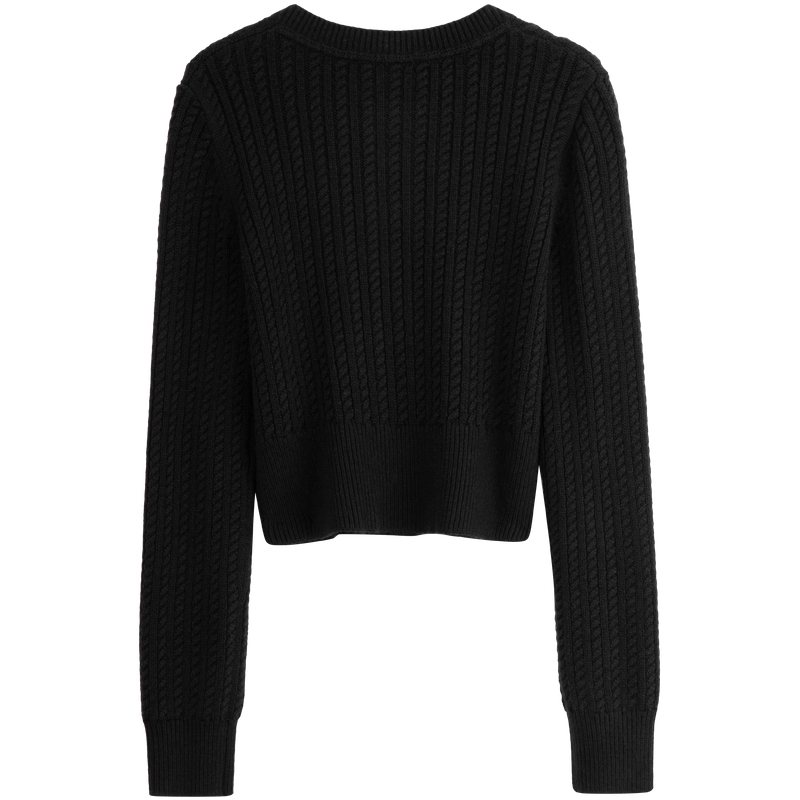 (Women) Calvin Klein  Wool Blend Cable Knit Button Cardigan Sweater. J224570 圖 4