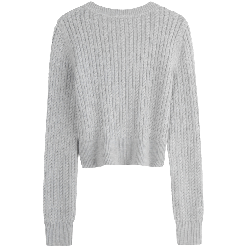 (Women) Calvin Klein  Wool Blend Cable Knit Button Cardigan Sweater. J224570 圖 7