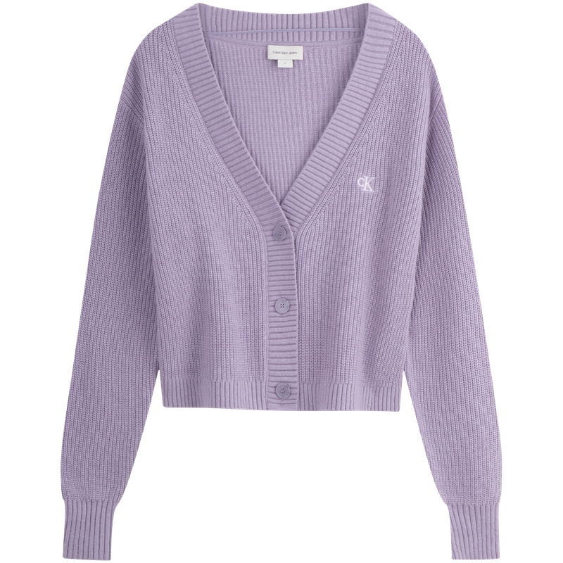 (Women) Calvin Klein  Wool Blend V-Neck Button Knit Cardigan Sweater. J224775 圖 13