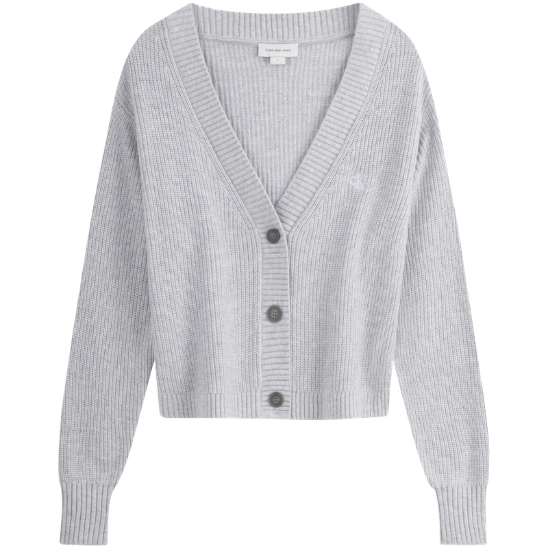 (Women) Calvin Klein  Wool Blend V-Neck Button Knit Cardigan Sweater. J224775 圖 2