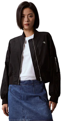 (W) 卡尔文·克莱秋季字母印花宽松飞行员夹克 J223496 Shop (W) 卡尔文·克莱秋季字母印花宽松飞行员夹克 J223496
