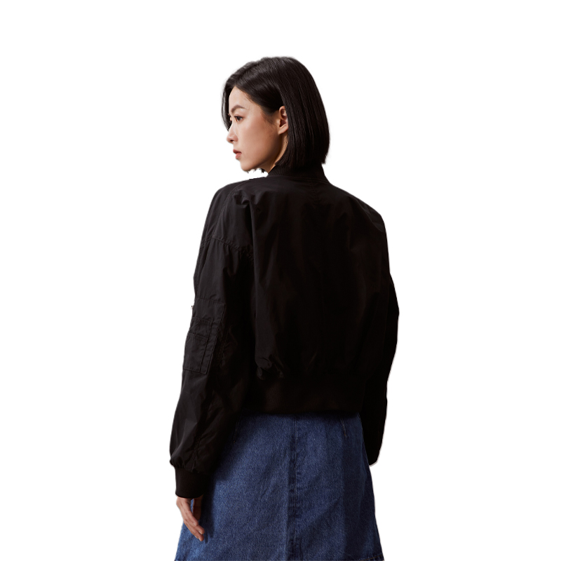 Purchase (W) 卡尔文·克莱秋季字母印花宽松飞行员夹克 J223496