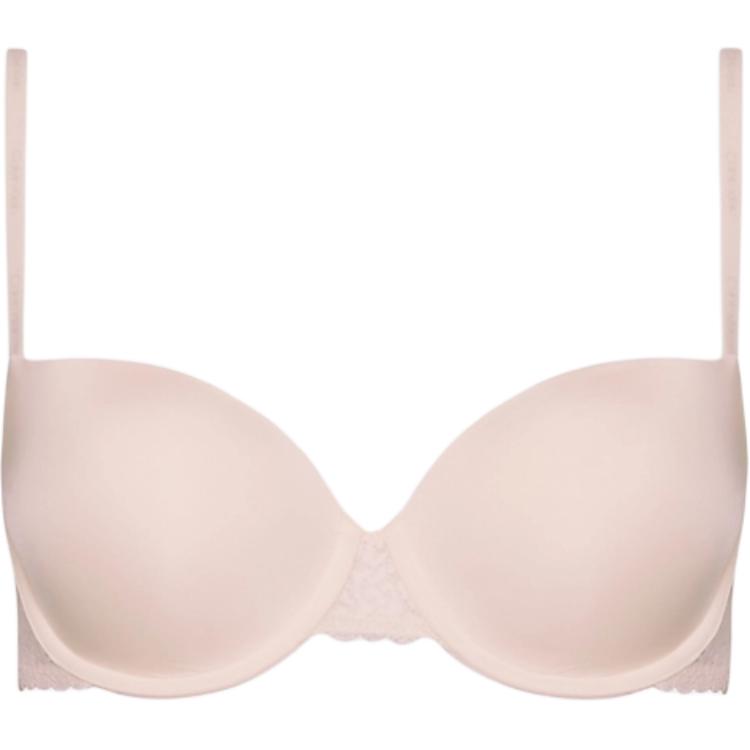 (Women) Calvin Klein Balconette Bra - Flirty Logo Slim Fit Pink Bralette 000QF5146E-2NT