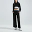 Lookbook (Women) Calvin Klein Black/White Velvet Hoodie Tank Top Shorts Set J222299-BEH