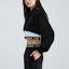 Purchase (Women) Calvin Klein Black/White Velvet Hoodie Tank Top Shorts Set J222299-BEH