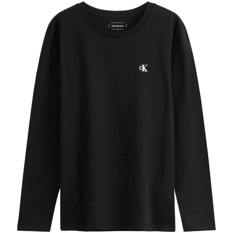(Women) Calvin Klein Casual Embroidered Long Sleeve Basic T-Shirt J225421
