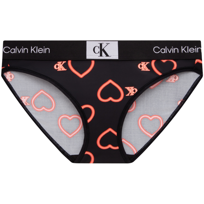 (Women) Calvin Klein CK96 Red Heart Print Bikini Underwear Single Pack QF7486AD