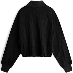 (W) 캘빈 클라인 CK 레터 자카드 하프집업 코튼 스웨트셔츠 여성 스페이스 블랙 J222298BEH Lookbook (W) 캘빈 클라인 CK 레터 자카드 하프집업 코튼 스웨트셔츠 여성 스페이스 블랙 J222298BEH