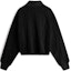 Lookbook (W) Calvin Klein CK Letter Jacquard Half-Zip Sweatshirt Wanita Hitam Ruang J222298BEH