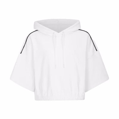 (Women) Calvin Klein Contrast Logo Tape Sweatshirt White J221093-YAF