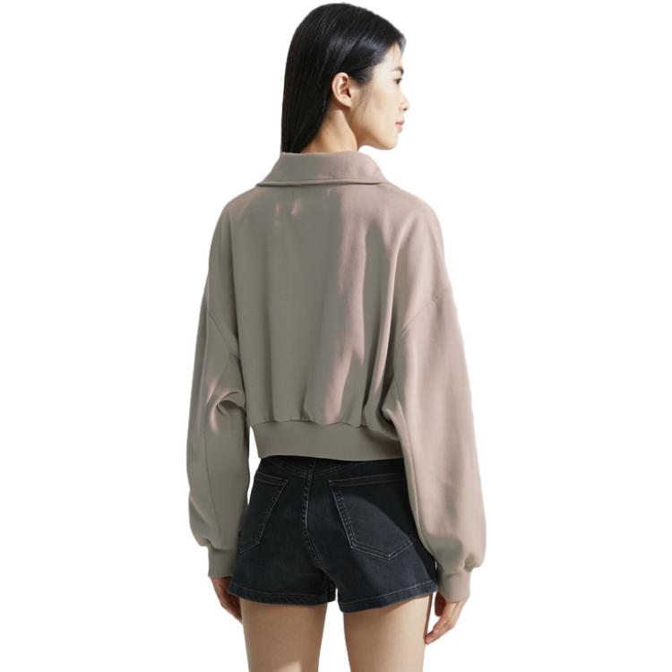 Purchase (W) Calvin Klein 奶油米色纯色短款套头卫衣 J222302-PED