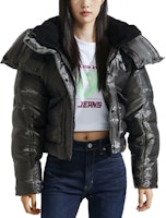 (Women) Calvin Klein Early Autumn Embroidered Logo Hooded Cotton Jacket Women Grey. J221878-0GK (Women) Calvin Klein Early Autumn Embroidered Logo Hooded Cotton Jacket Women Grey. J221878-0GK