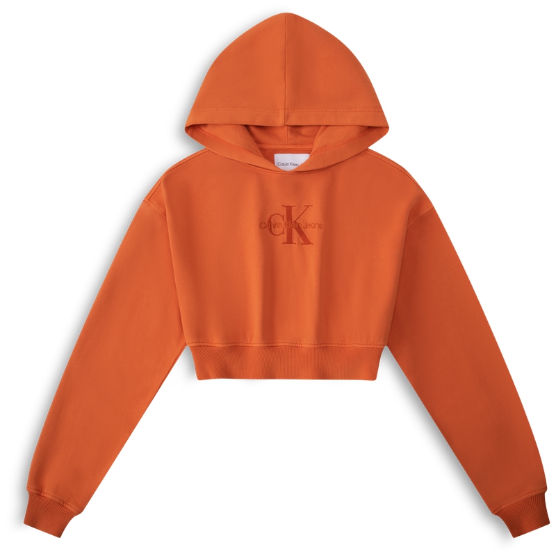 (Women) Calvin Klein Fashion Street Short Hoodie with Embroidered Logo J222491-SEC