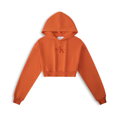 (Women) Calvin Klein Fashion Street Short Hoodie with Embroidered Logo J222491-SEC