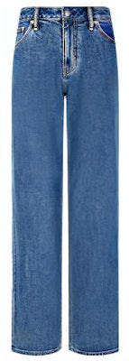 (Women) CALVIN KLEIN FW23 Retro 90s Straight Fit Denim Jeans Women - Blue J222269-1A4 Buy (Women) CALVIN KLEIN FW23 Retro 90s Straight Fit Denim Jeans Women - Blue J222269-1A4