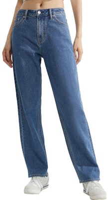 (Women) CALVIN KLEIN FW23 Retro 90s Straight Fit Denim Jeans Women - Blue J222269-1A4 Lookbook (Women) CALVIN KLEIN FW23 Retro 90s Straight Fit Denim Jeans Women - Blue J222269-1A4