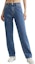 Lookbook (Women) CALVIN KLEIN FW23 Retro 90s Straight Fit Denim Jeans Women - Blue J222269-1A4