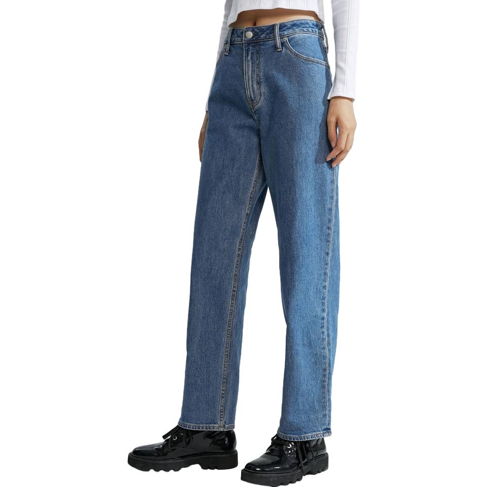 Shop (W) CALVIN KLEIN FW23 復古90年代直筒牛仔褲 女款 - 藍色 J222269-1A4