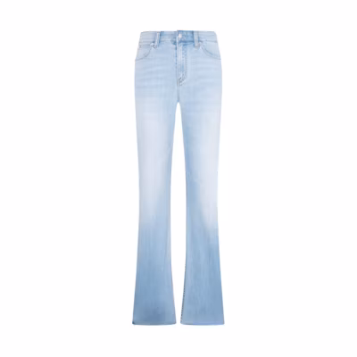 (Women) Calvin Klein High-Waist Light Blue Flare Vintage Straight Jeans Women. J223366