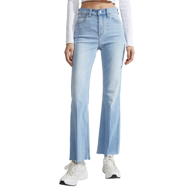 (Women) Calvin Klein High-Waist Light Blue Flare Vintage Straight Jeans Women. J223366 圖 5