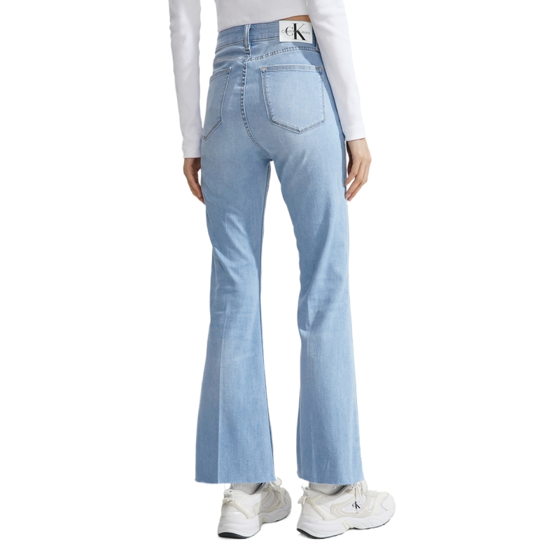 (Women) Calvin Klein High-Waist Light Blue Flare Vintage Straight Jeans Women. J223366 圖 6