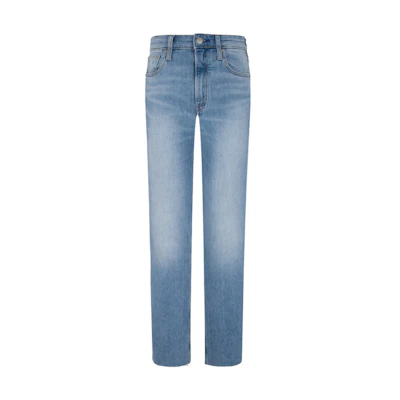 (Women) Calvin Klein High-Waist Slim Straight Cut Jeans Light Blue Casual Fashion J223174-1AA