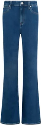 (W) Calvin Klein Jeans High-Waist Straight Leg Wanita - Biru Tua J221025 Buy (W) Calvin Klein Jeans High-Waist Straight Leg Wanita - Biru Tua J221025