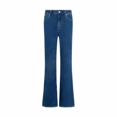 (Women) Calvin Klein High-Waisted Straight-Leg Stretch Jeans Women - Dark Blue J221025
