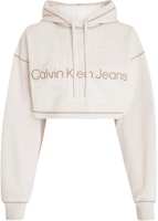 (Women) Calvin Klein Jeans Ivory Relaxed Fit Logo Crewneck Sweatshirt. J20J222540-YBI (Women) Calvin Klein Jeans Ivory Relaxed Fit Logo Crewneck Sweatshirt. J20J222540-YBI