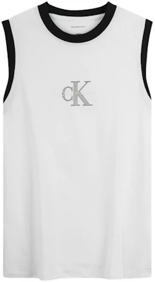 (Women) Calvin Klein Jeans Cotton Colorblock Sleeveless Tank Top Moon White 47B850G Buy (Women) Calvin Klein Jeans Cotton Colorblock Sleeveless Tank Top Moon White 47B850G