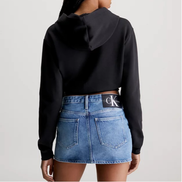 Purchase (W) 卡尔文克莱因女士黑色极简logo长袖休闲卫衣 J20J222551-BEH