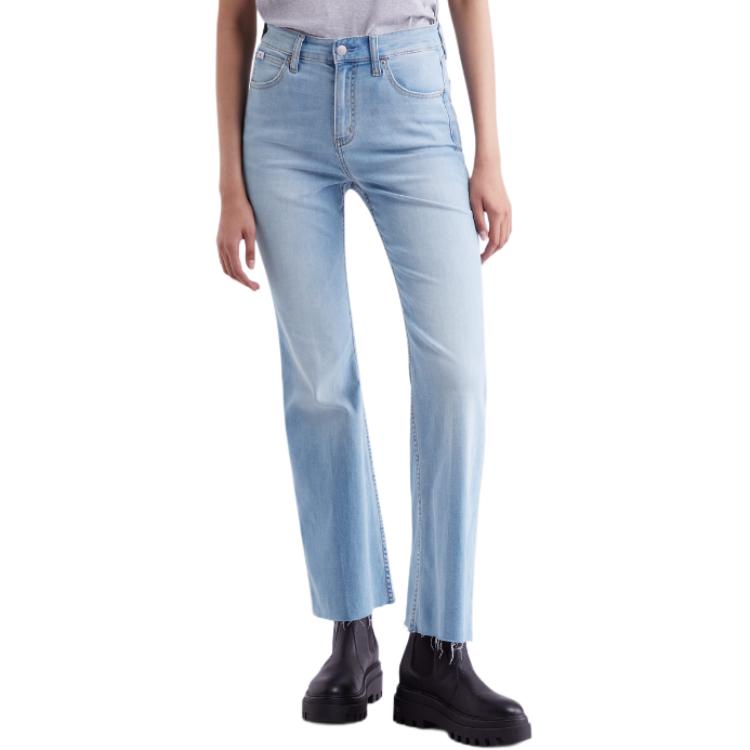 Purchase (Women) CALVIN KLEIN Jeans SS24 High-Waisted Flared Light Blue Denim Jeans Women J223366-1AA