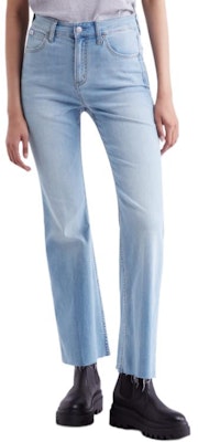 (Women) CALVIN KLEIN Jeans SS24 High-Waisted Flared Light Blue Denim Jeans Women J223366-1AA Purchase (Women) CALVIN KLEIN Jeans SS24 High-Waisted Flared Light Blue Denim Jeans Women J223366-1AA