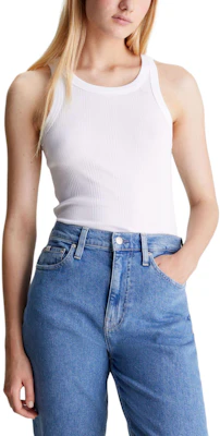 (W) Calvin Klein Jeans Baju Tanpa Lengan Putih Crew Neck Tank Top J223104-YAF Buy (W) Calvin Klein Jeans Baju Tanpa Lengan Putih Crew Neck Tank Top J223104-YAF
