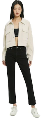 (W) Calvin Klein 字母數字單排扣外套 - 米白色 J219758-ACF Lookbook (W) Calvin Klein 字母數字單排扣外套 - 米白色 J219758-ACF