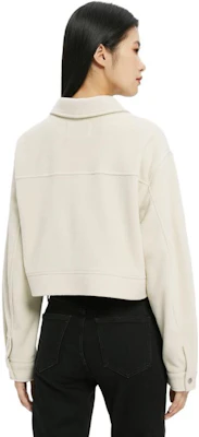 (W) Calvin Klein 字母數字單排扣外套 - 米白色 J219758-ACF Shop (W) Calvin Klein 字母數字單排扣外套 - 米白色 J219758-ACF