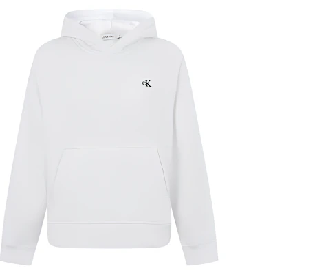 (W) Calvin Klein 刺繡字母連帽長袖上衣 亮白色 40WH100-YAA Buy (W) Calvin Klein 刺繡字母連帽長袖上衣 亮白色 40WH100-YAA