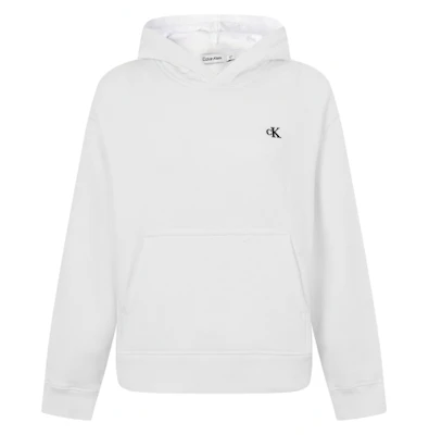 (W) Calvin Klein 刺繡字母連帽長袖上衣 亮白色 40WH100-YAA Order (W) Calvin Klein 刺繡字母連帽長袖上衣 亮白色 40WH100-YAA