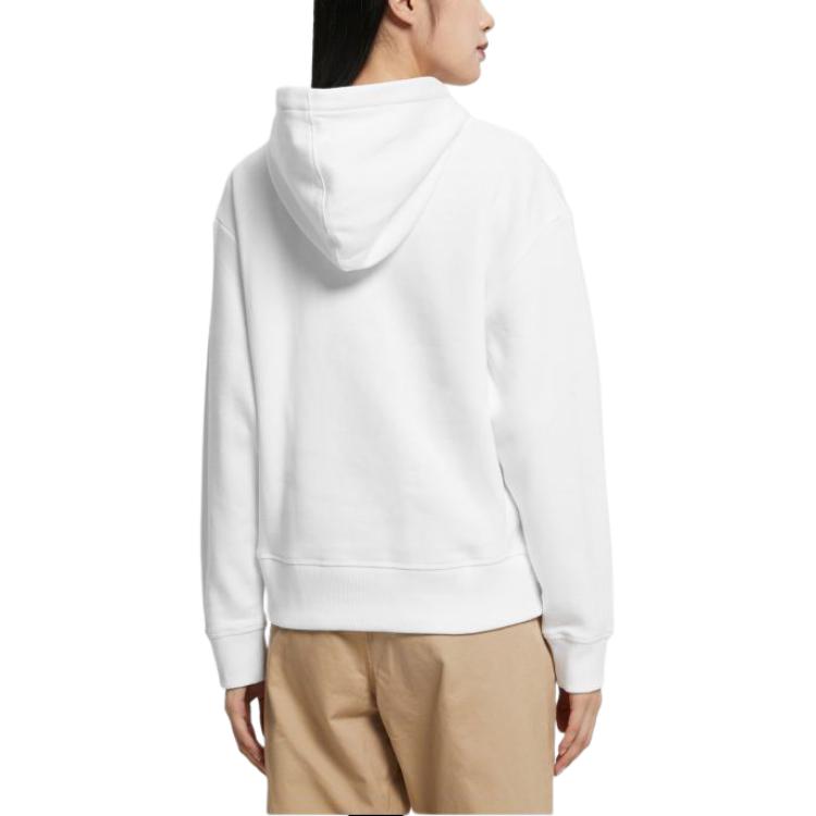 Purchase (W) Calvin Klein 刺繡字母連帽長袖上衣 亮白色 40WH100-YAA
