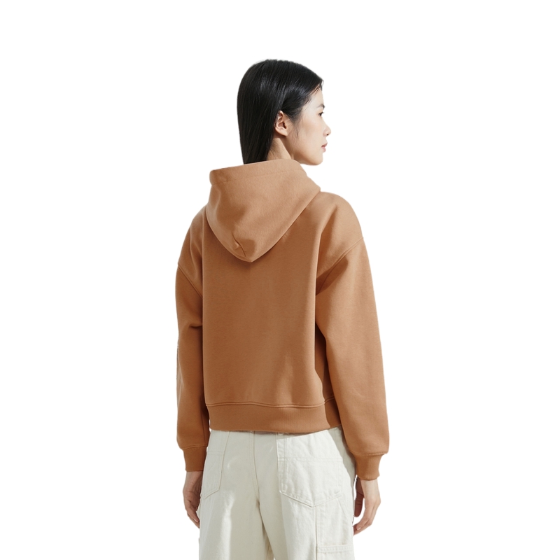 (Women) Calvin Klein Letter Overlay Fleece Hoodie  Khaki. ZW02309GV7 圖 5