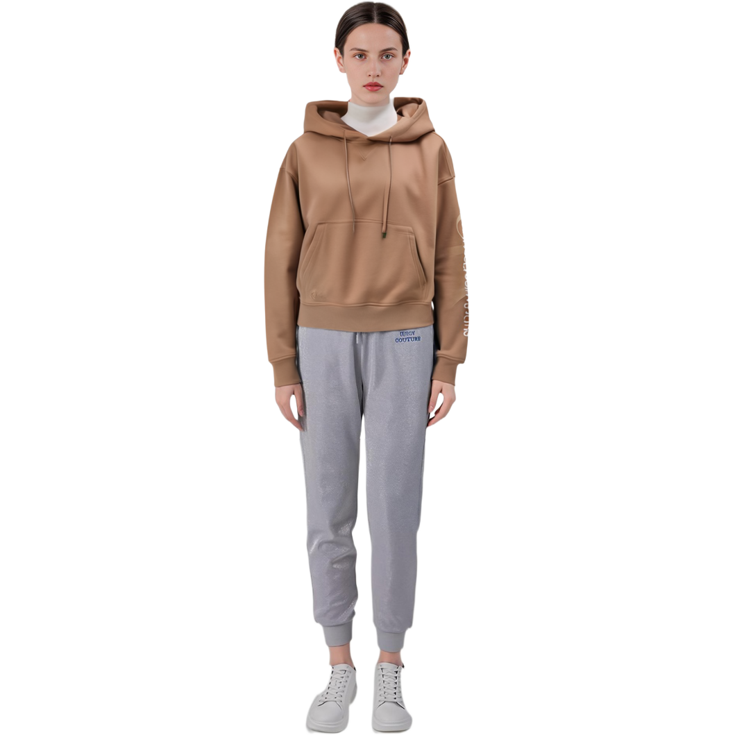 (Women) Calvin Klein Letter Overlay Fleece Hoodie  Khaki. ZW02309GV7 圖 6