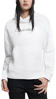 (Women) Calvin Klein Logo Embroidered Hoodie Pullover Women’s White 40WH106-YAA (Women) Calvin Klein Logo Embroidered Hoodie Pullover Women’s White 40WH106-YAA