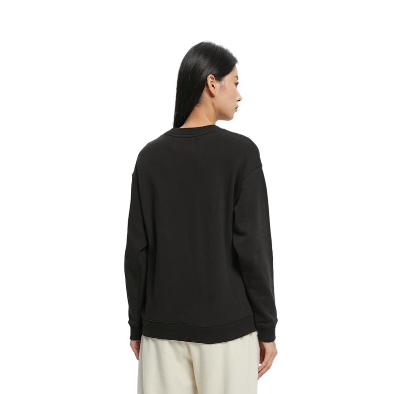 Purchase (W) 卡尔文克莱因Logo印花黑色圆领长袖卫衣 J220088