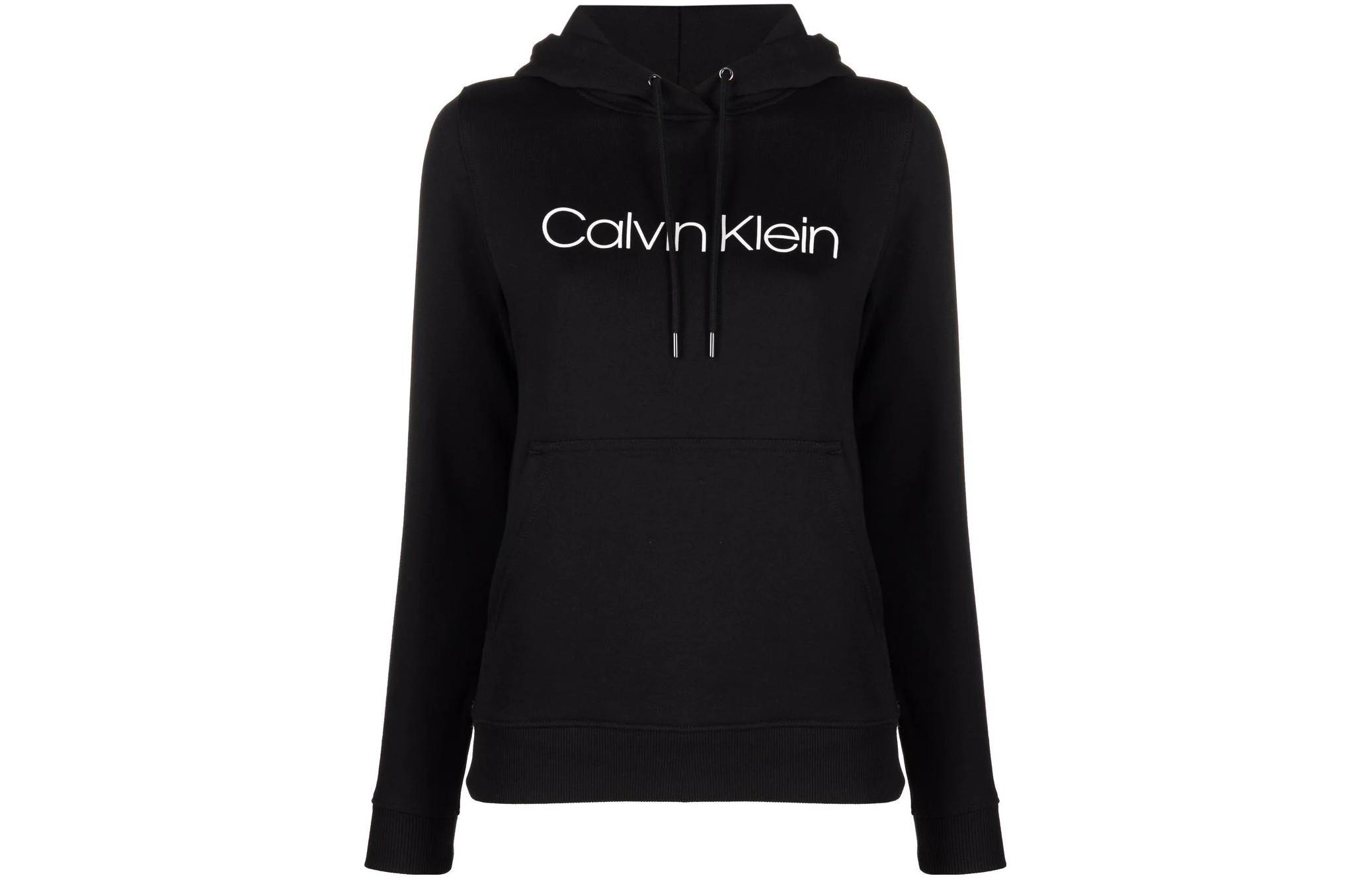 (Women) Calvin Klein Logo Print Hoodie - Black K20K202687-BEH