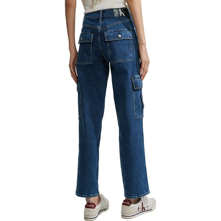 Shop (W) 卡文克萊 女裝中腰多口袋牛仔褲 深藍丹寧。 J221537-1BJ