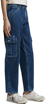(Women) CALVIN KLEIN Mid-Rise Multi-Pocket Jeans Women Dark Blue Denim. J221537-1BJ Purchase (Women) CALVIN KLEIN Mid-Rise Multi-Pocket Jeans Women Dark Blue Denim. J221537-1BJ