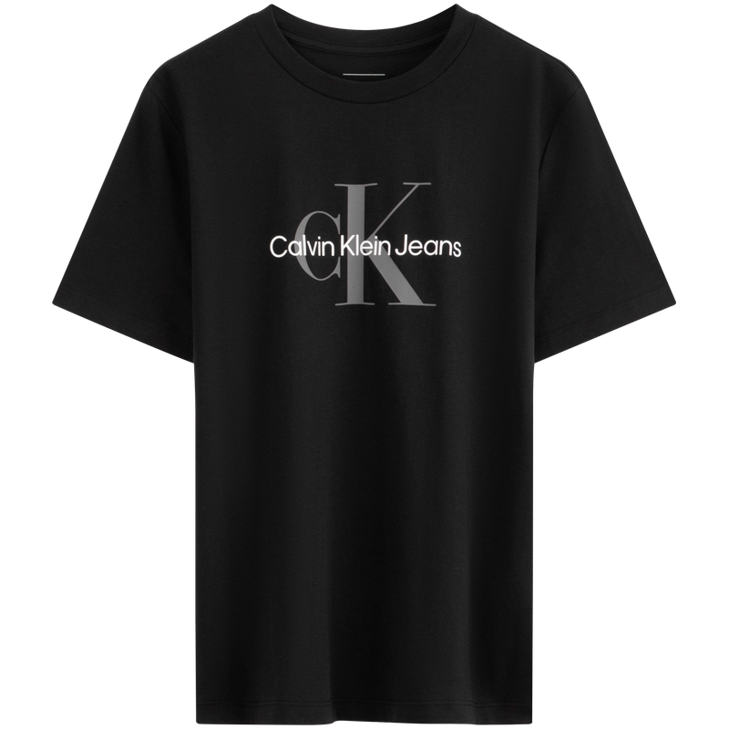 (Women) Calvin Klein Minimalist Black Cotton Relaxed Fit T-Shirt Casual Tee 40WL260